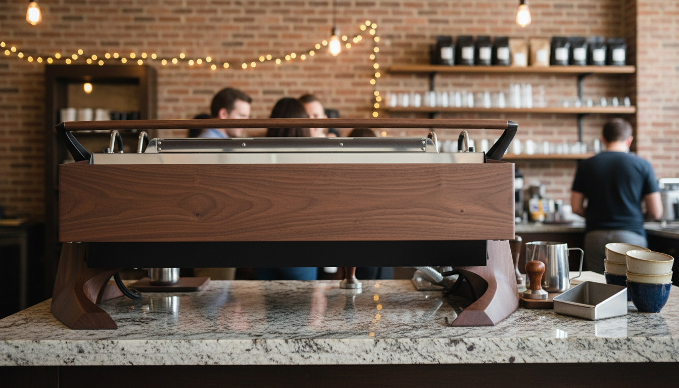 Slayer espresso machine in artisan café
