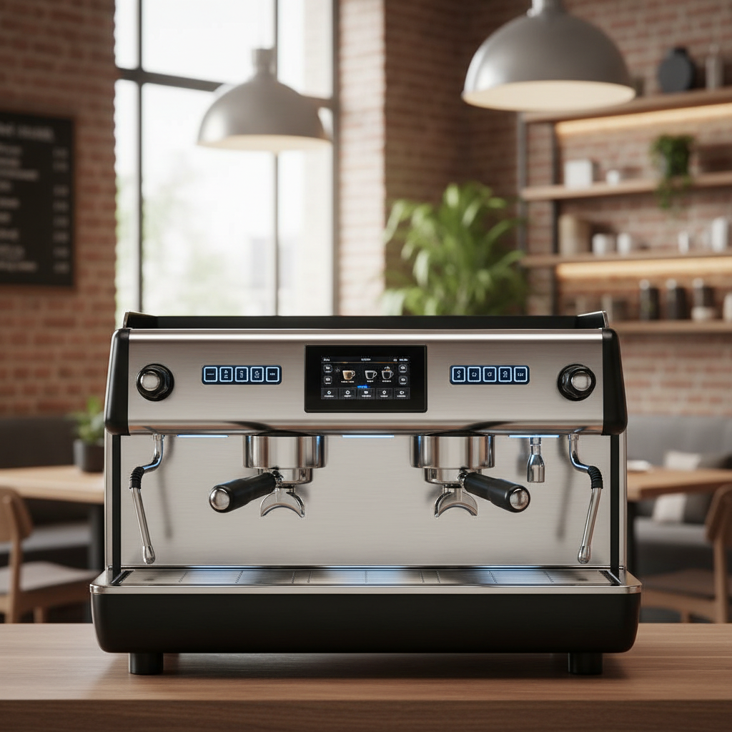 Rancilio Classe 20 SB detail view in elegant café