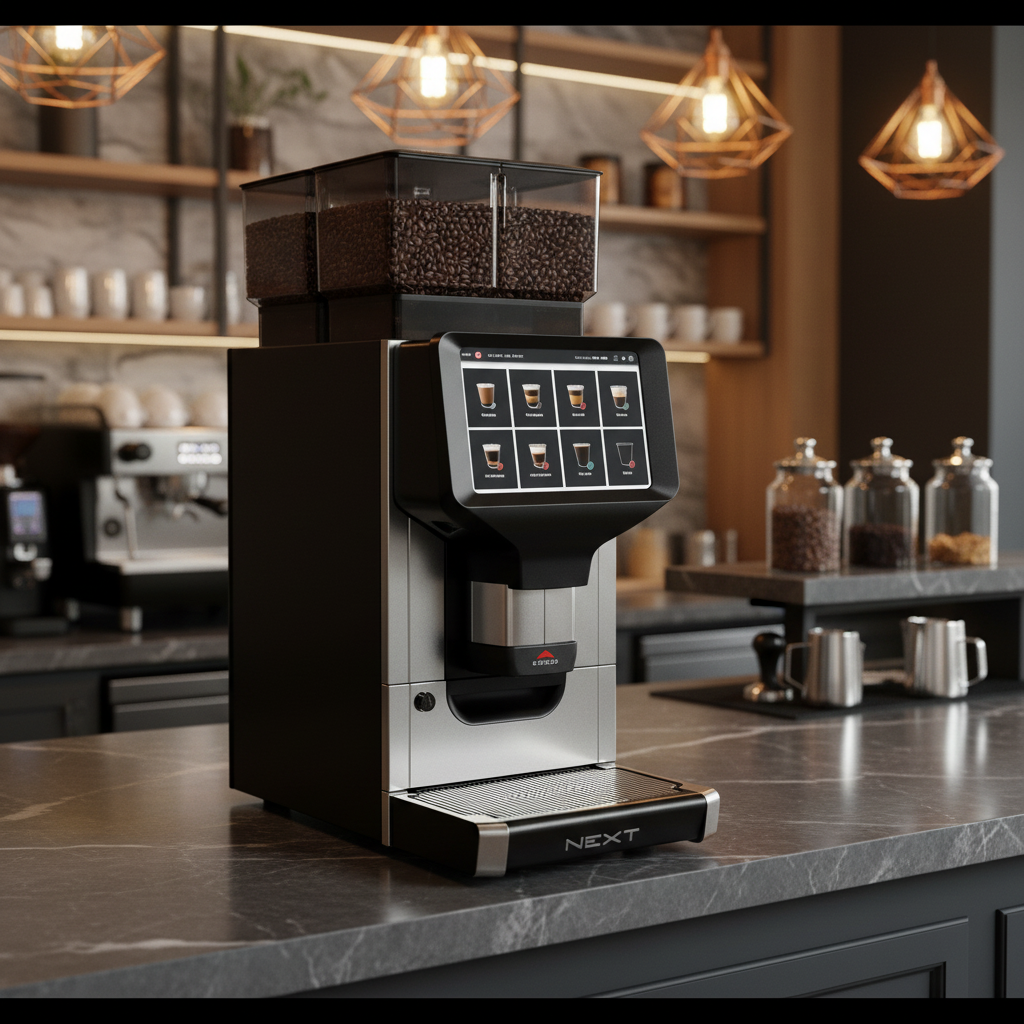 Angled view in elegant café