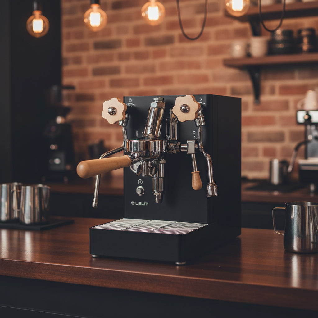 Lelit MaraX in coffee bar environment