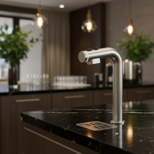 Close-up of premium countertop font