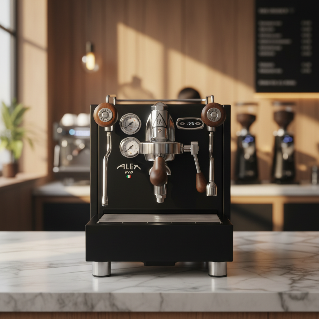 Izzo Alex PID Plus in professional coffee shop setting