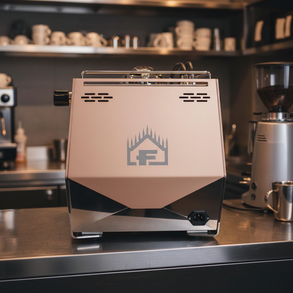 Back view in commercial environment