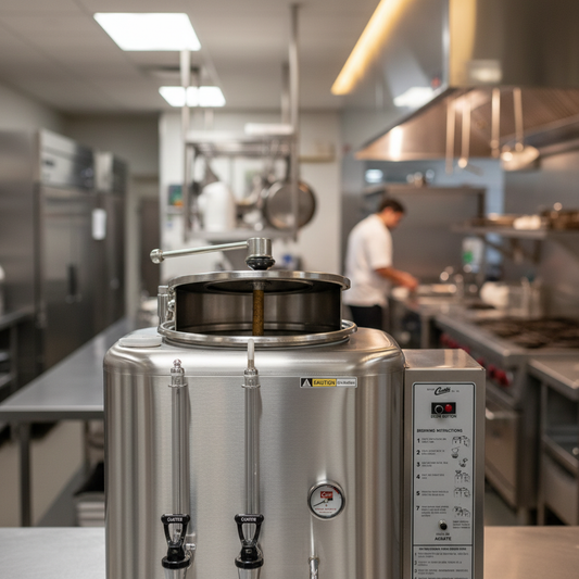 Coffee Urn in Restaurant Kitchen