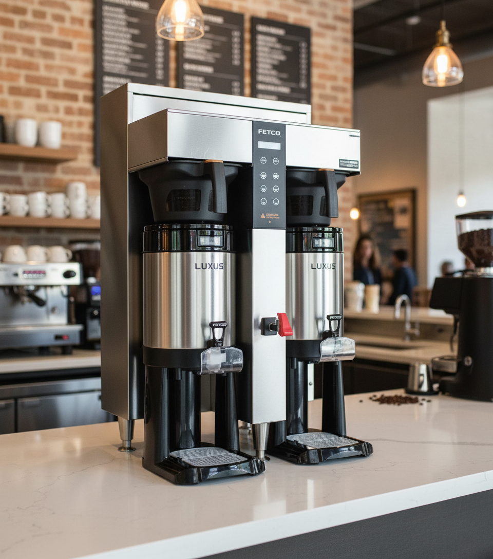 Fetco CBS-1252 Plus Twin Station 1.5 Gallon Coffee Brewer