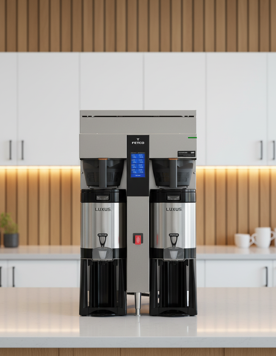 Fetco coffee brewer in corporate office setting