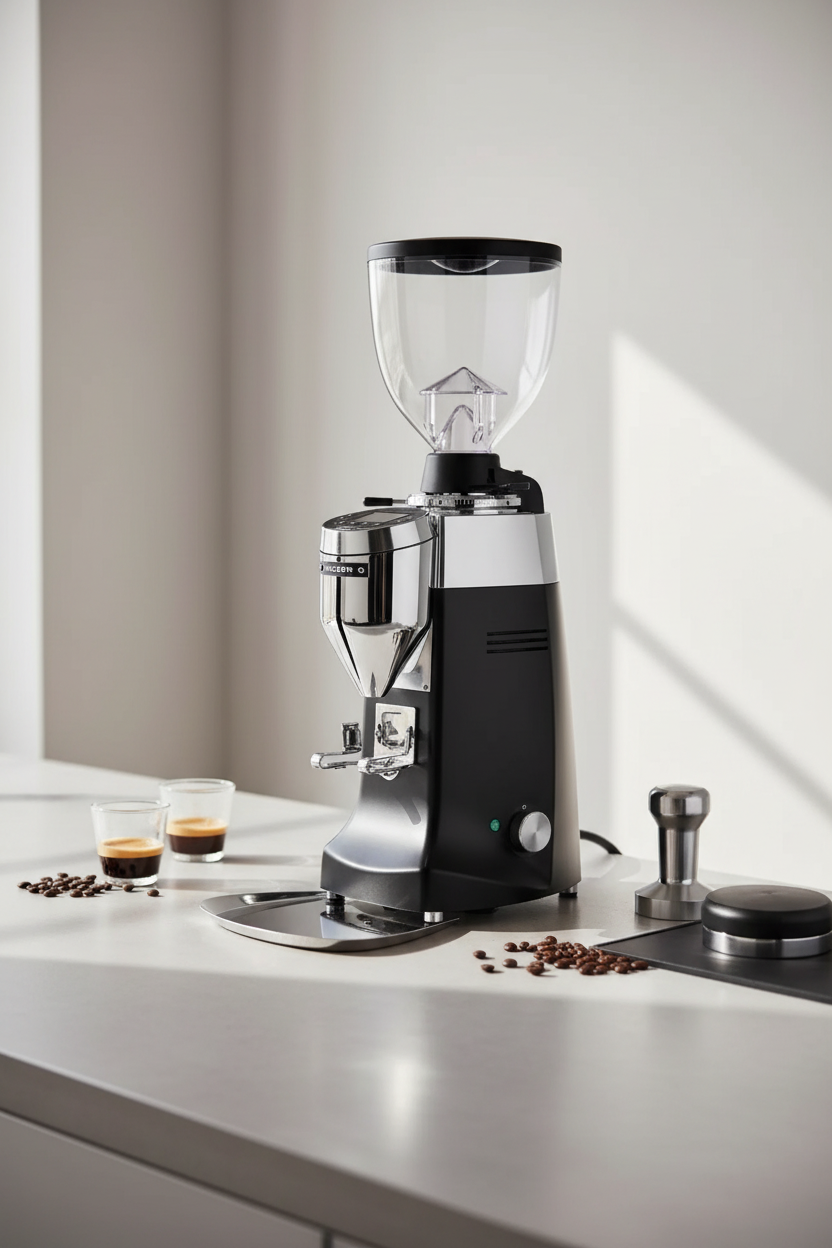 Mazzer Robur S in clean minimalist setting
