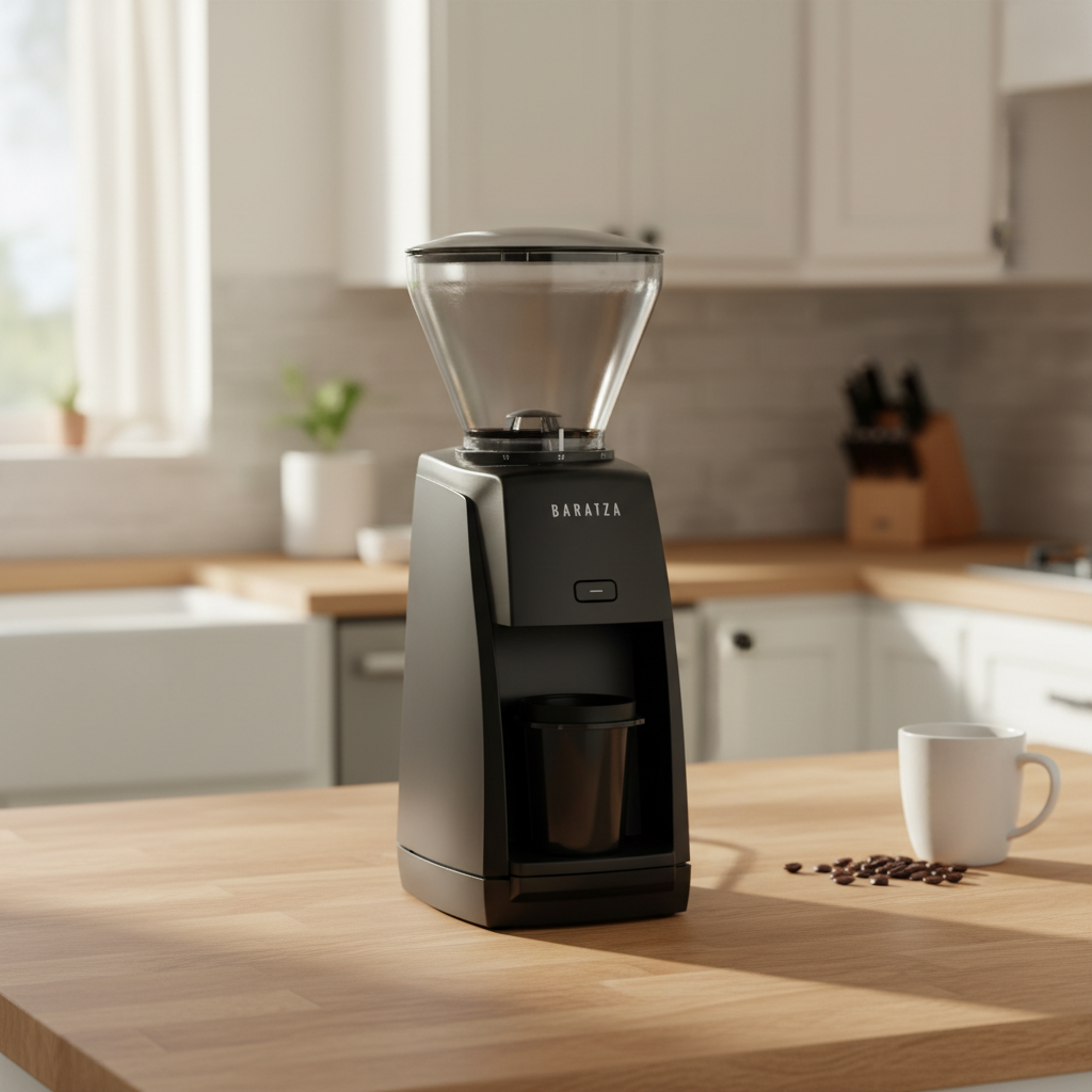 Baratza Encore ESP on oak butcher block