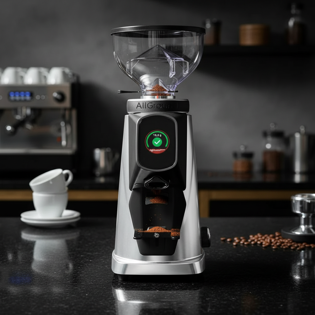 Fiorenzato grinder in luxury home coffee station