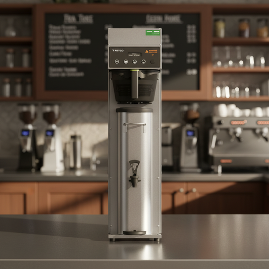 Fetco TBS-1221 in professional café setting