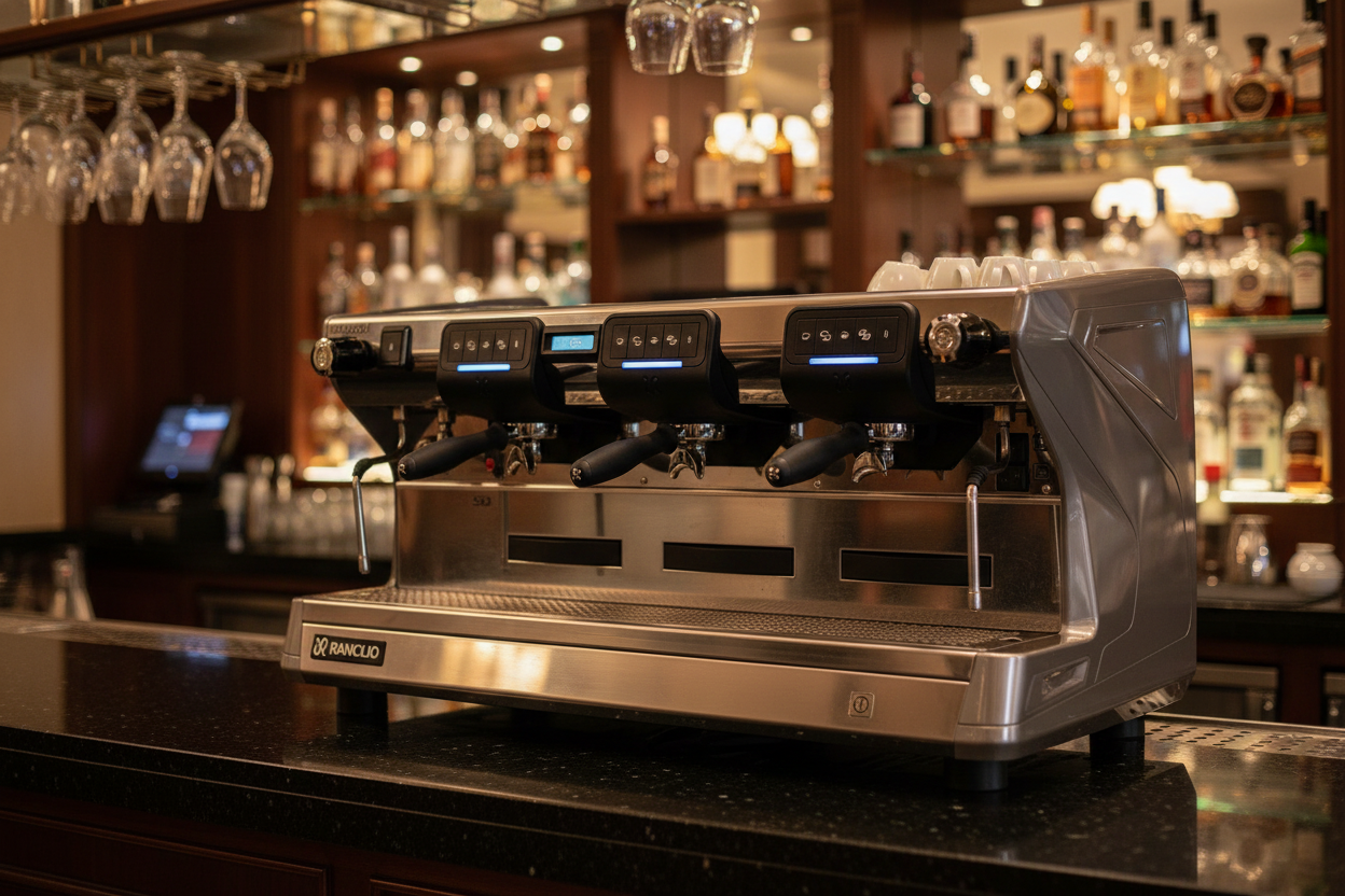 Rancilio Classe 7 in luxury restaurant bar