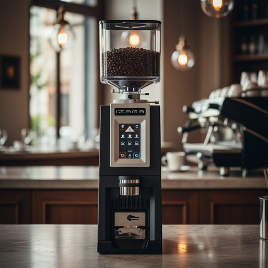 Markibar Izaga TFT on espresso bar counter