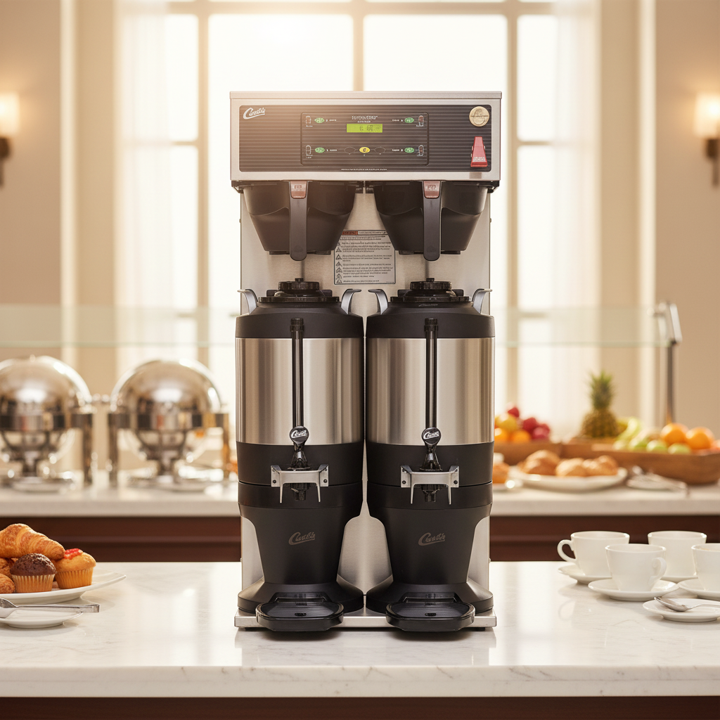 Coffee Brewer in Hotel Breakfast Area