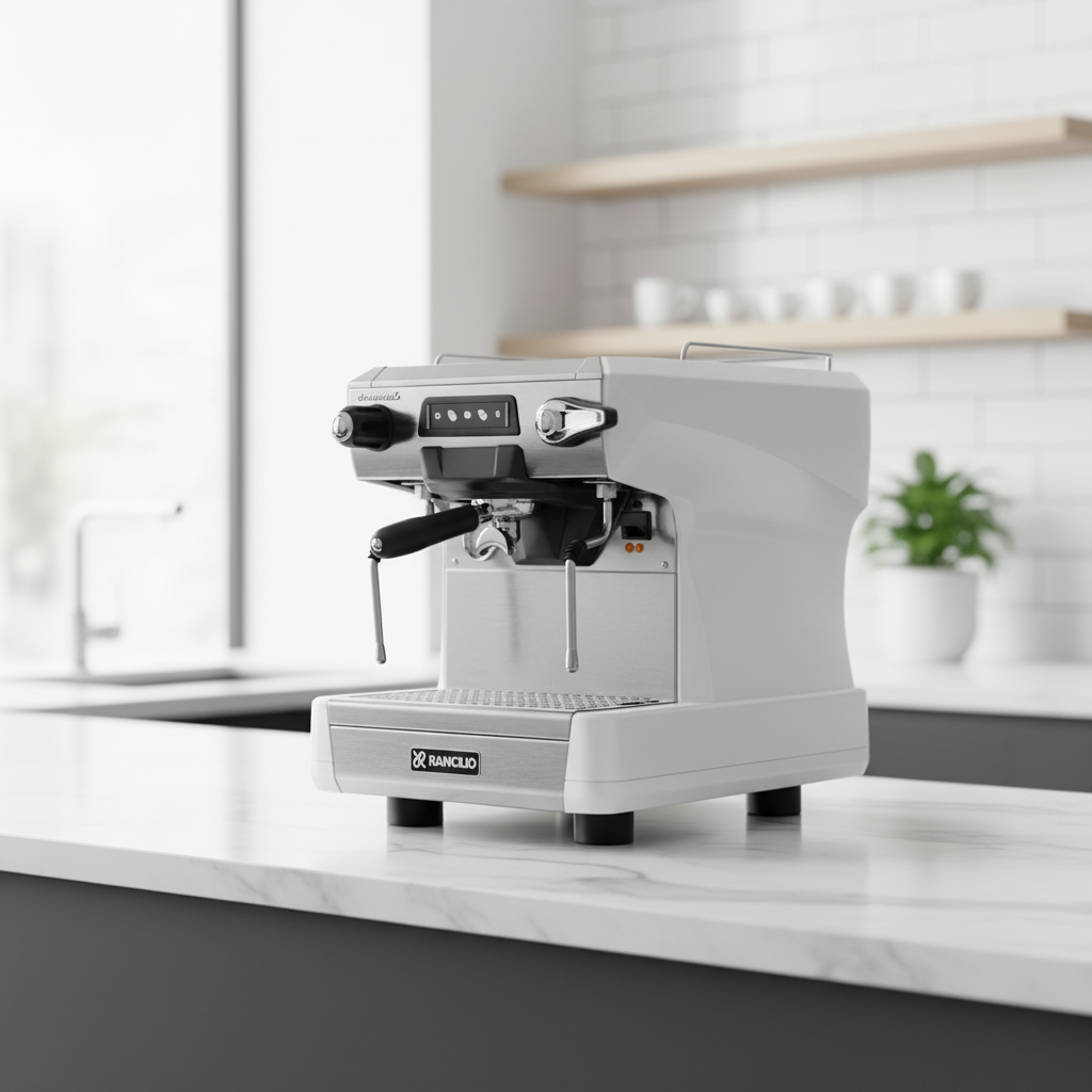 Rancilio espresso machine in bright modern café