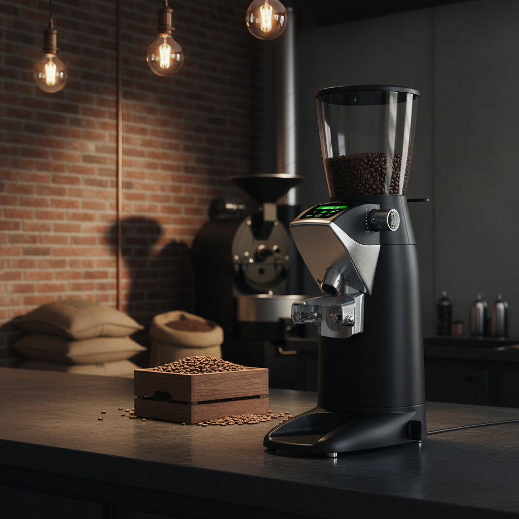 Compak PKF grinder in specialty coffee roastery