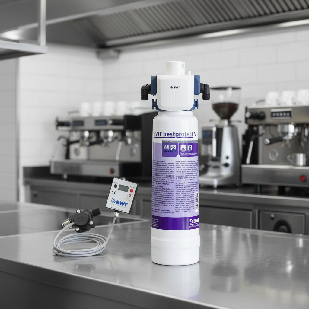 BWT water filter in modern commercial kitchen