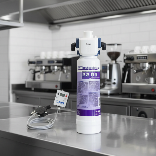 BWT water filter in modern commercial kitchen