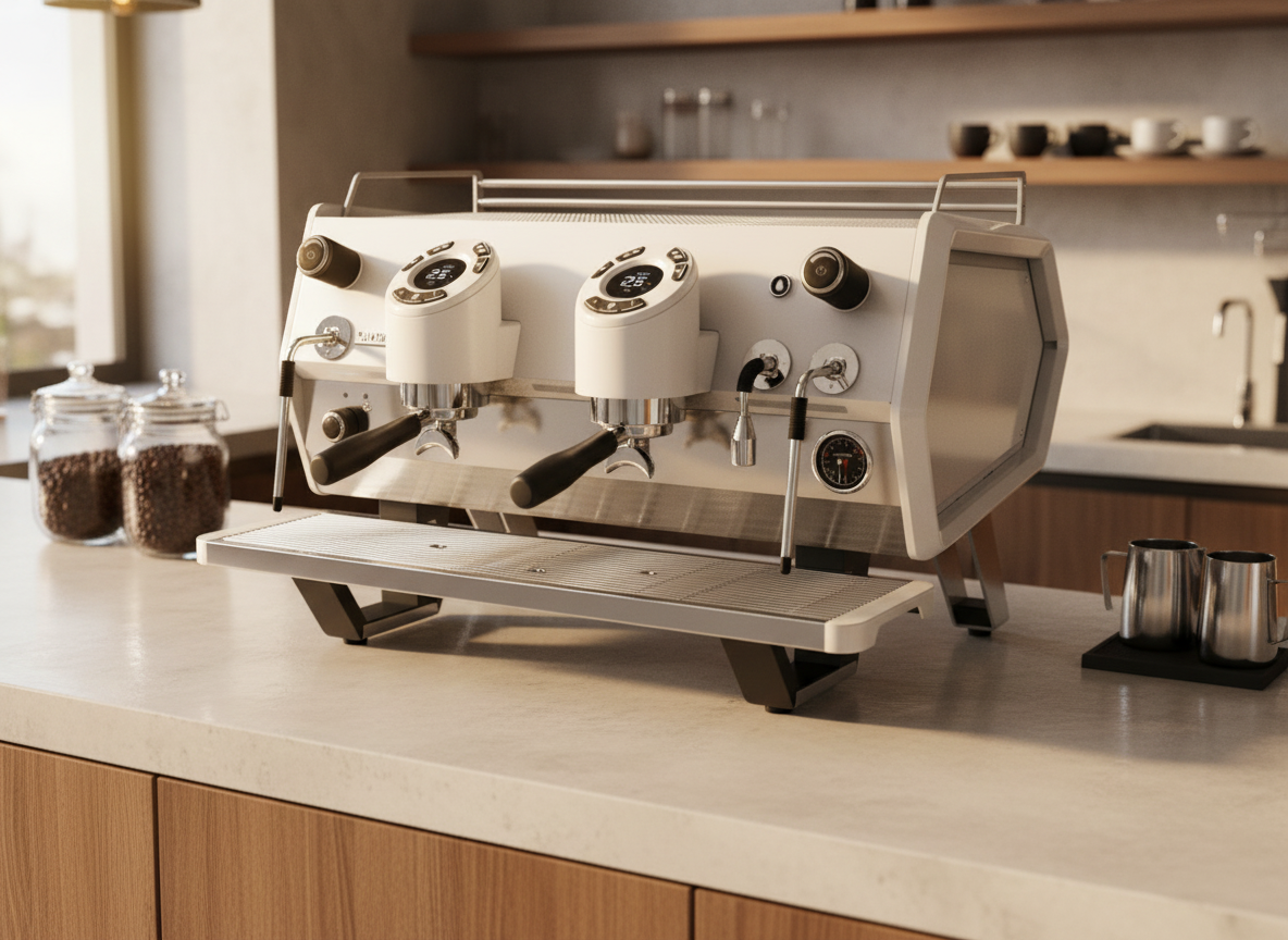 Sanremo D8 Pro 2 Group Commercial Espresso Machine - Total White