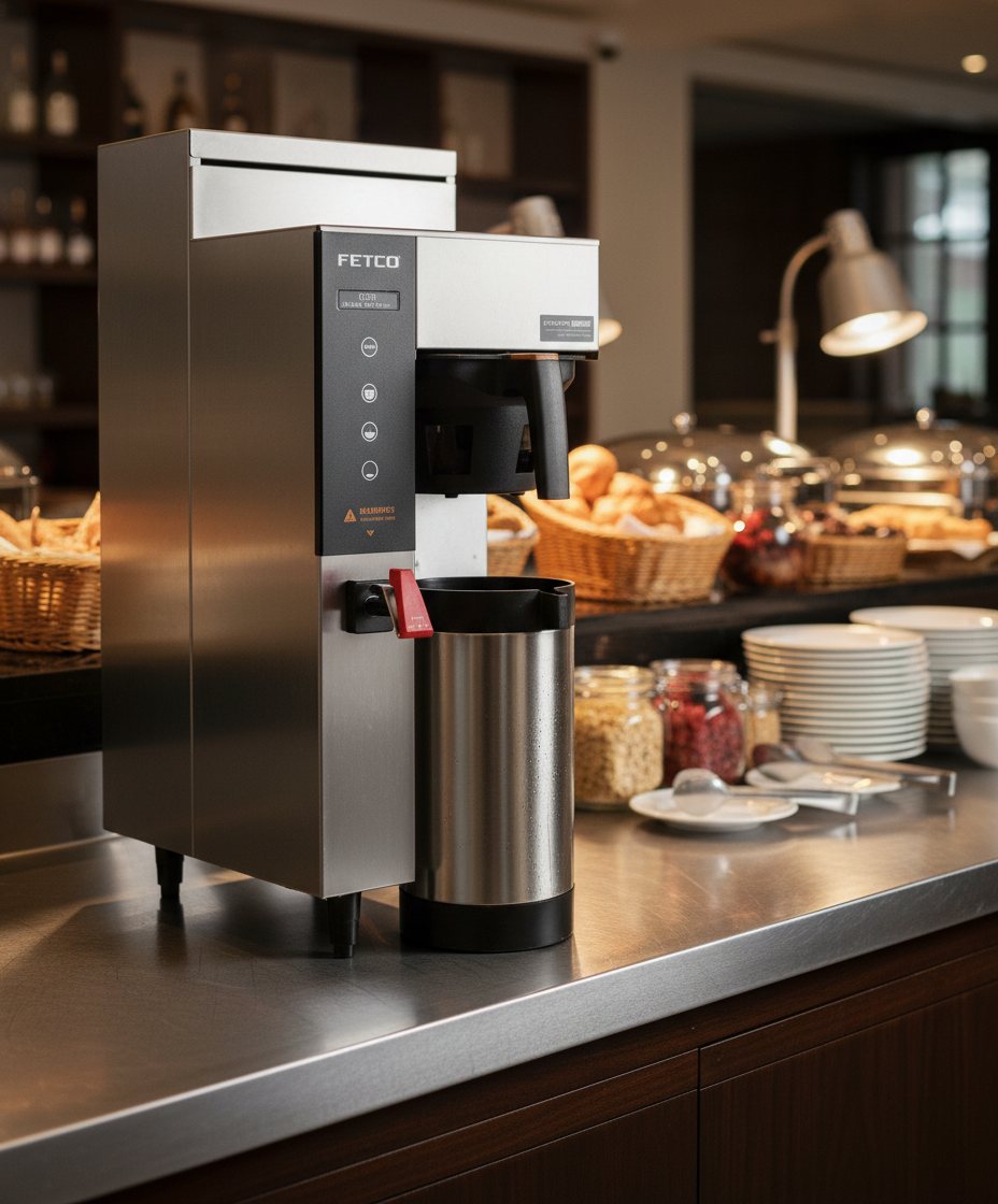 Fetco Coffee Brewer in Restaurant Setting