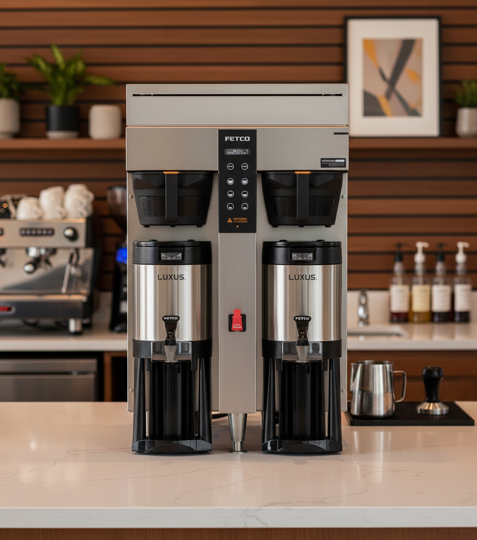 Fetco CBS-1252 Plus Twin Station 1.5 Gallon Coffee Brewer