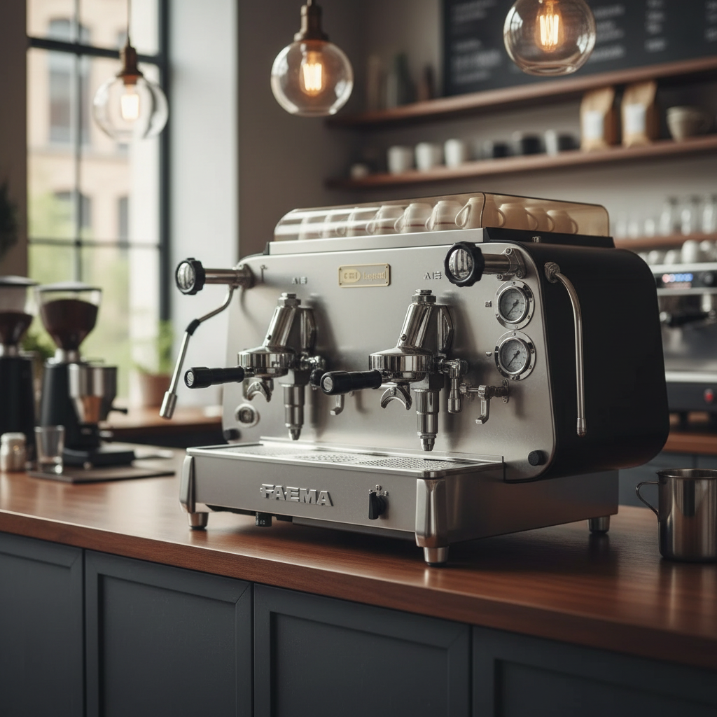 Faema E61 Legend in Modern Upscale Café
