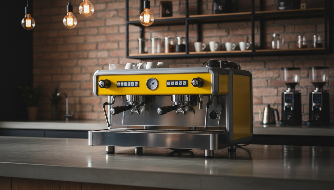 Wega IO in trendy coffee bar