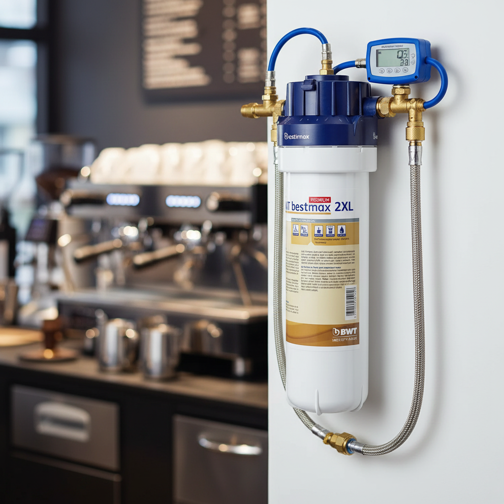 BWT bestmax PREMIUM 2XL close-up in espresso bar