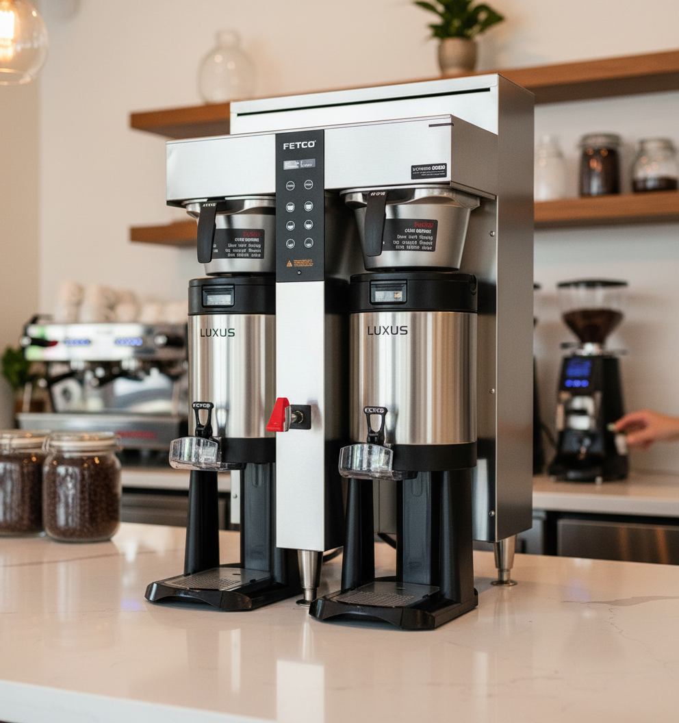 Fetco CBS-1252 Plus Twin Station 1.5 Gallon Coffee Brewer