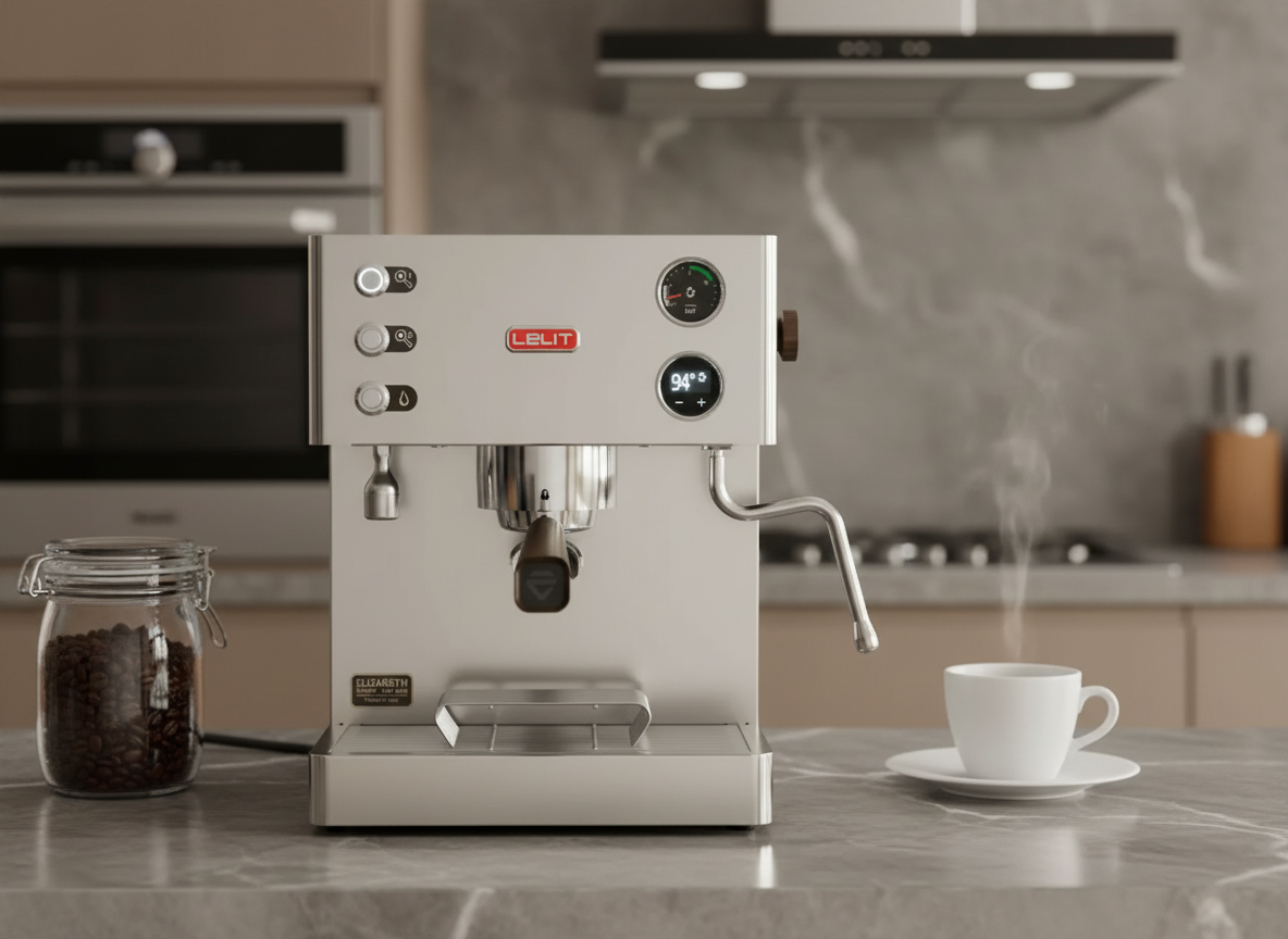 Lelit Elizabeth in luxury home kitchen