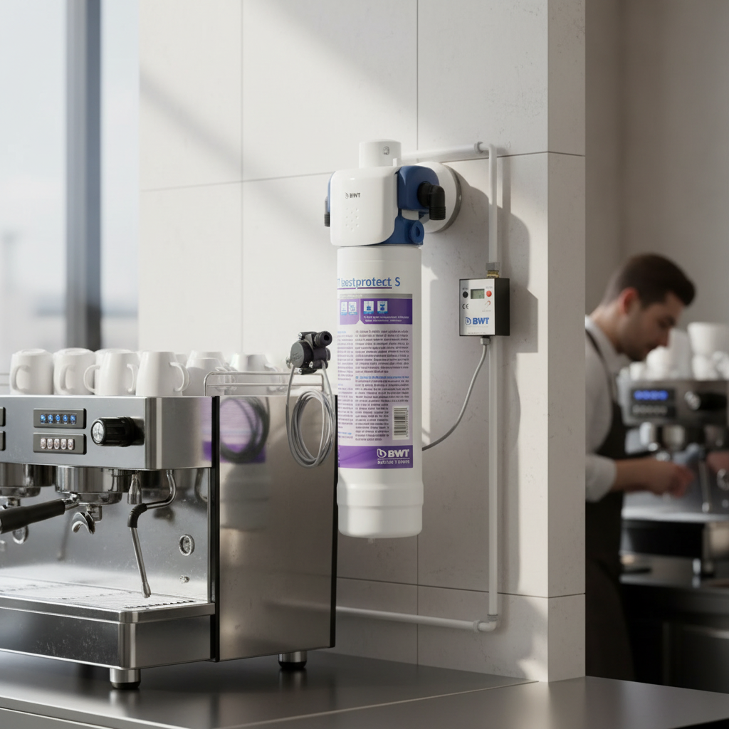 BWT filter in professional café setting
