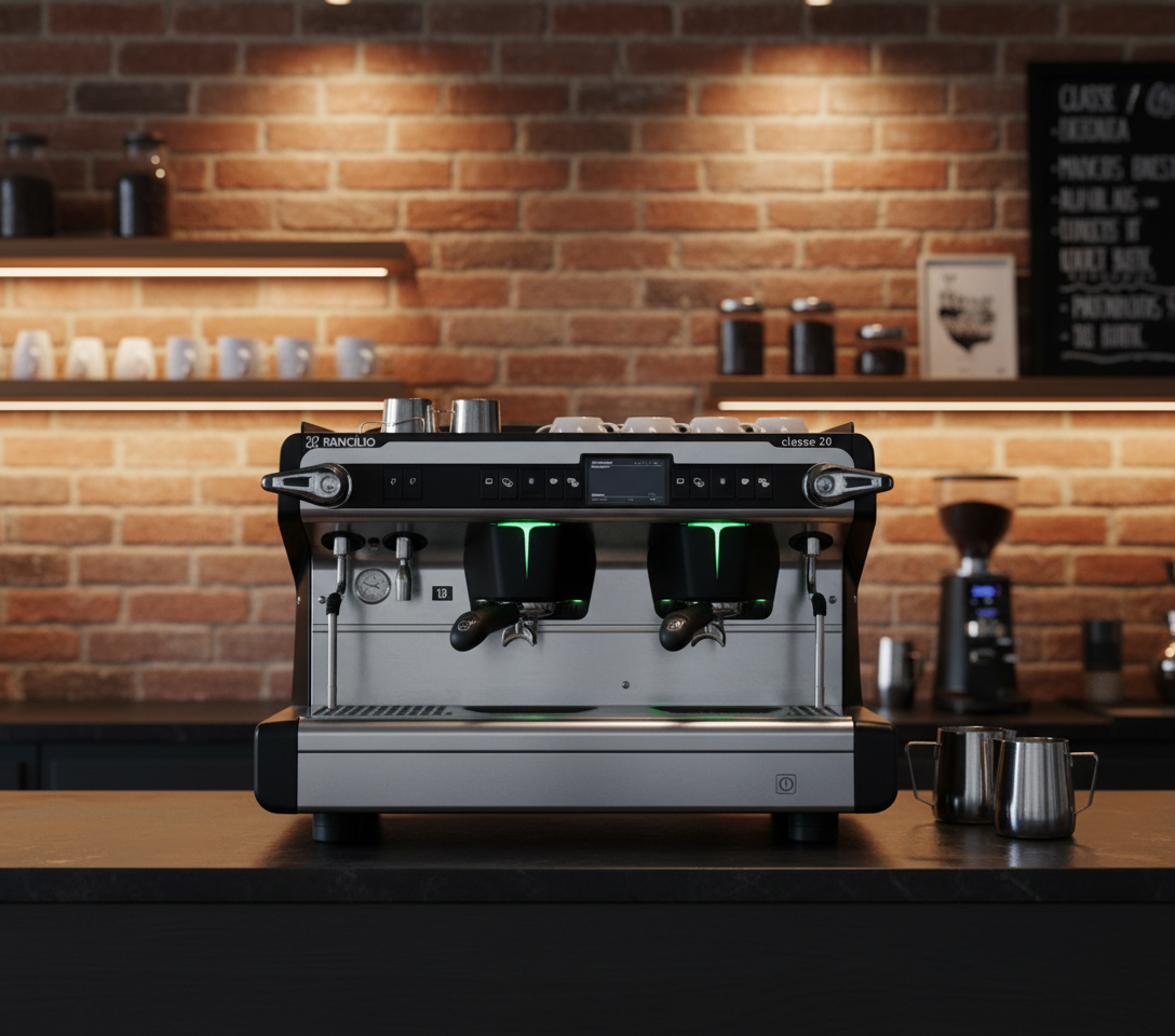 Front View - Premium Café Setting