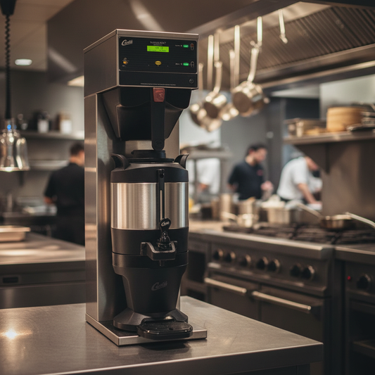 Coffee Brewer in Restaurant Kitchen