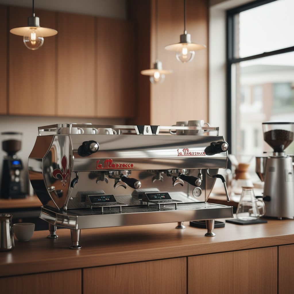 La Marzocco GB5 S AV 3 Group Commercial Espresso Machine With Scales