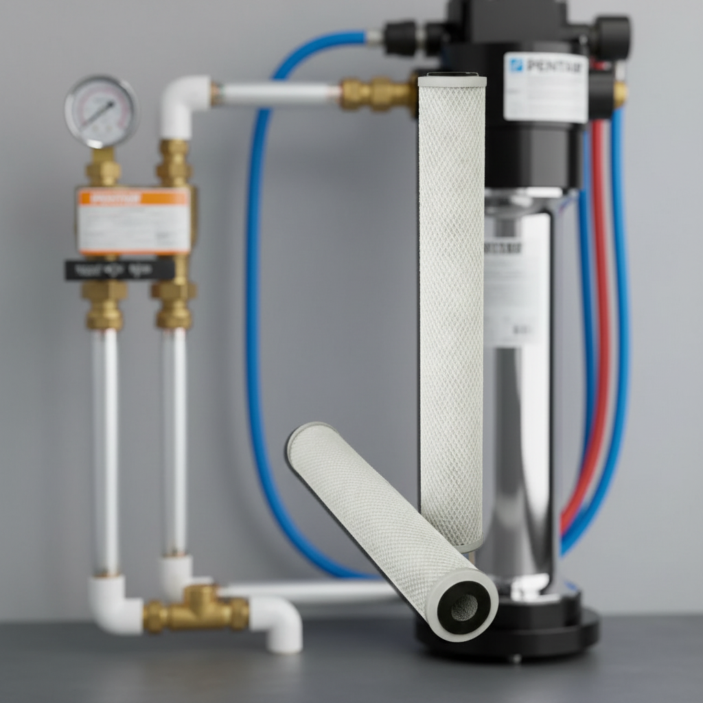 Pentair CTO-20 with filtration system background