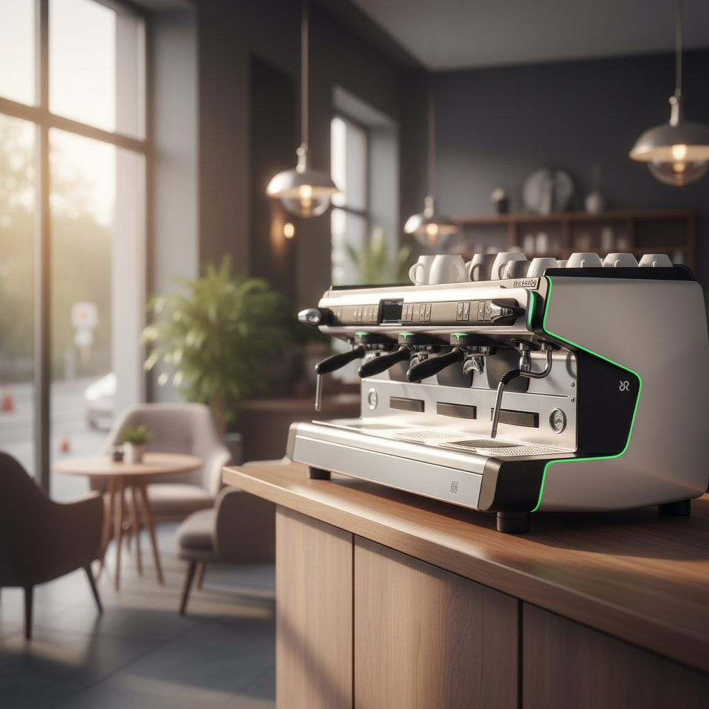 Rancilio Classe 20 front-side view in café