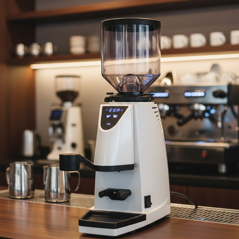 SM97 White Glossy in Coffee Bar