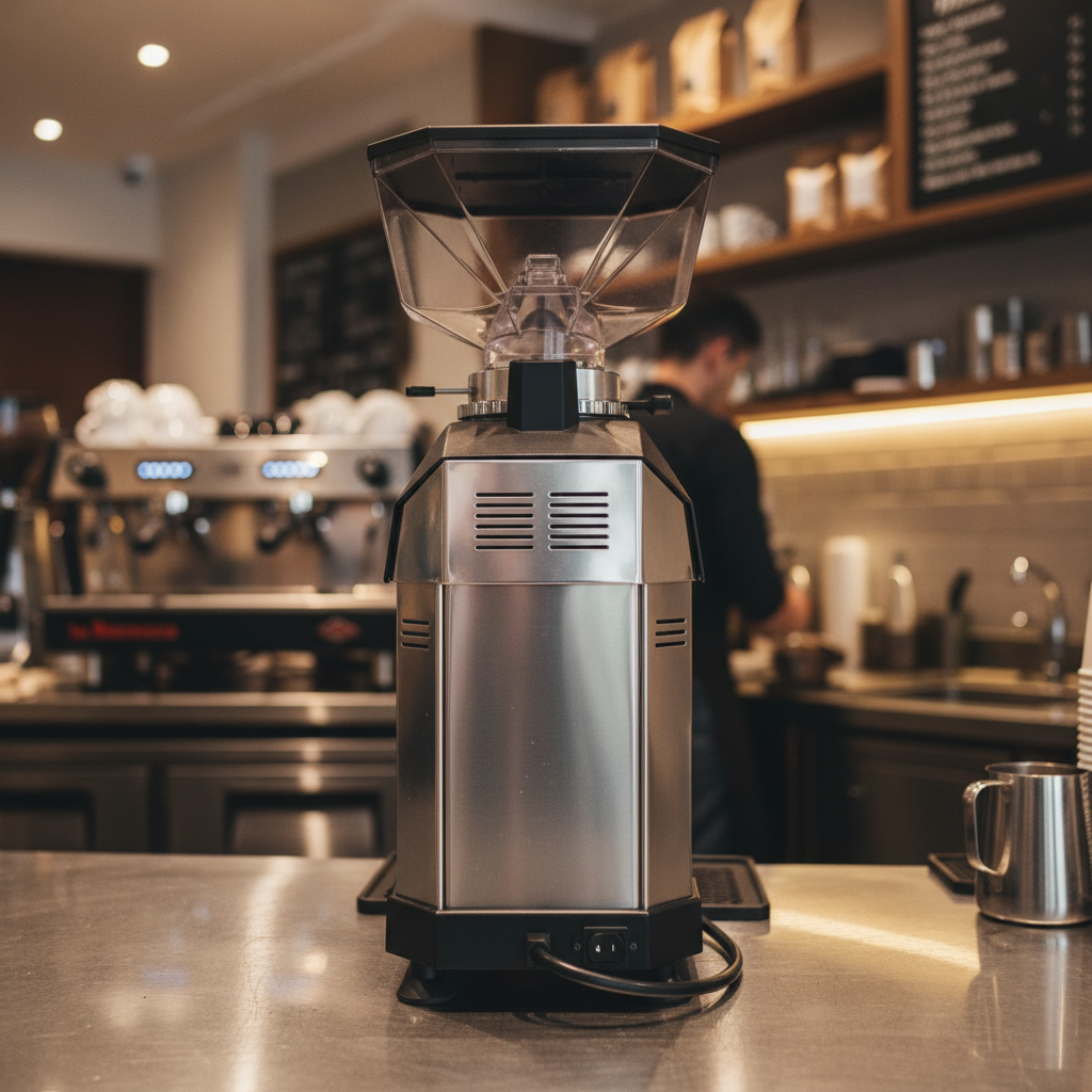 La Marzocco Swan Grinder - Professional Barista Workspace Back View