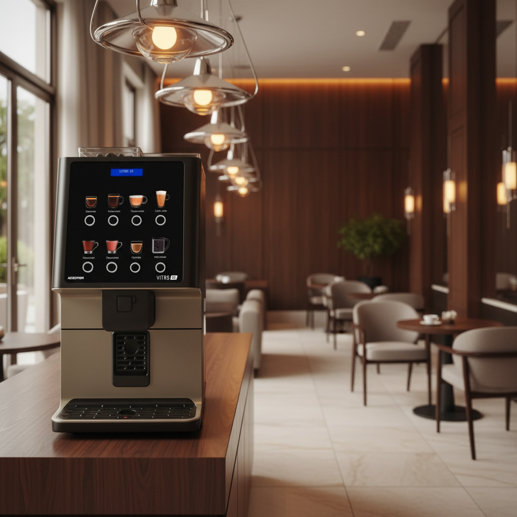 Azkoyen Vitro S1 in resort coffee lounge