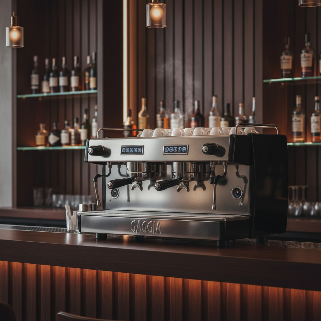 Gaggia Vetro Tall Cup 3 Group Commercial Espresso Machine