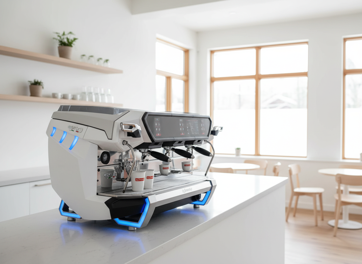 White La Spaziale S50 in Minimalist Café