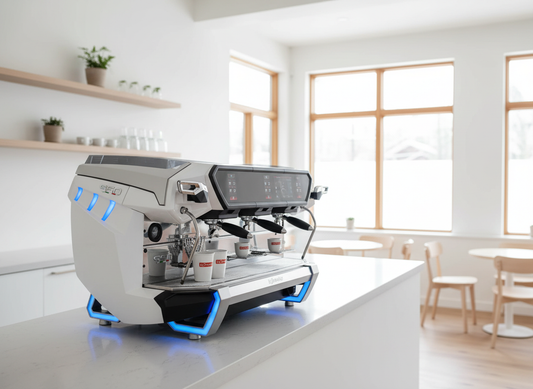 White La Spaziale S50 in Minimalist Café