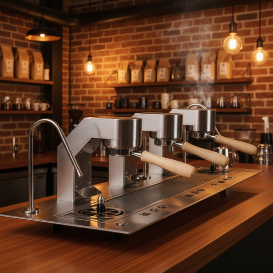 Mavam espresso machine in boutique coffee roastery