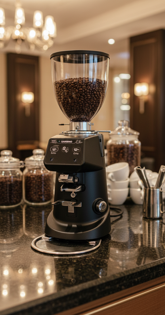 Sanremo grinder in luxury hospitality setting