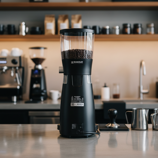 Back view in coffee bar