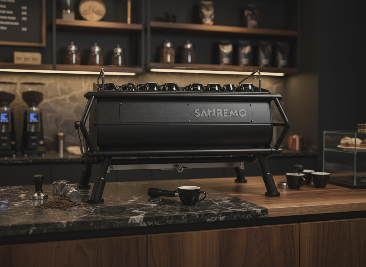 Sanremo Cafe Racer - Back View in Premium Cafe Setting