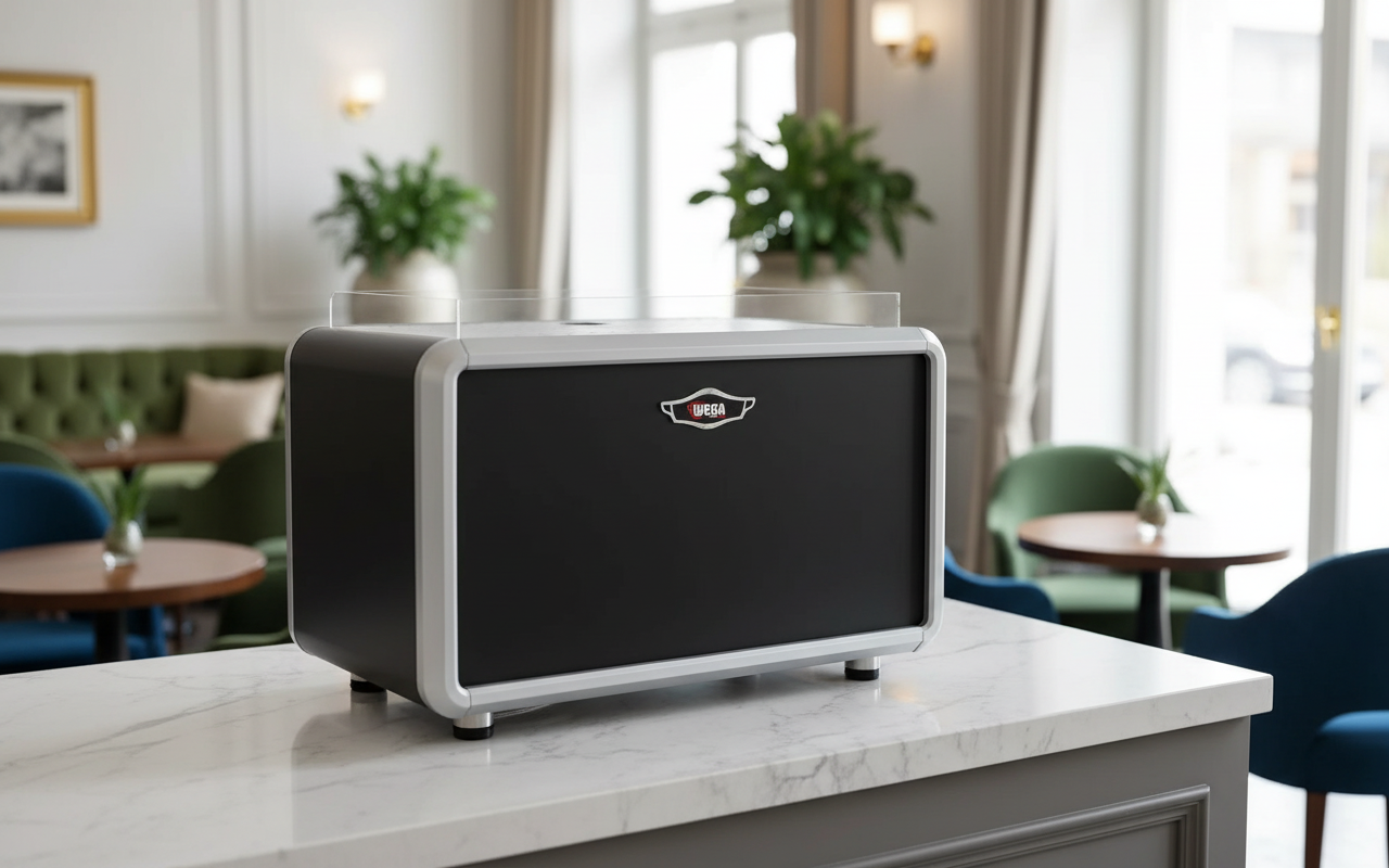 Wega IO in luxury hotel café