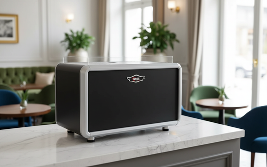 Wega IO in luxury hotel café