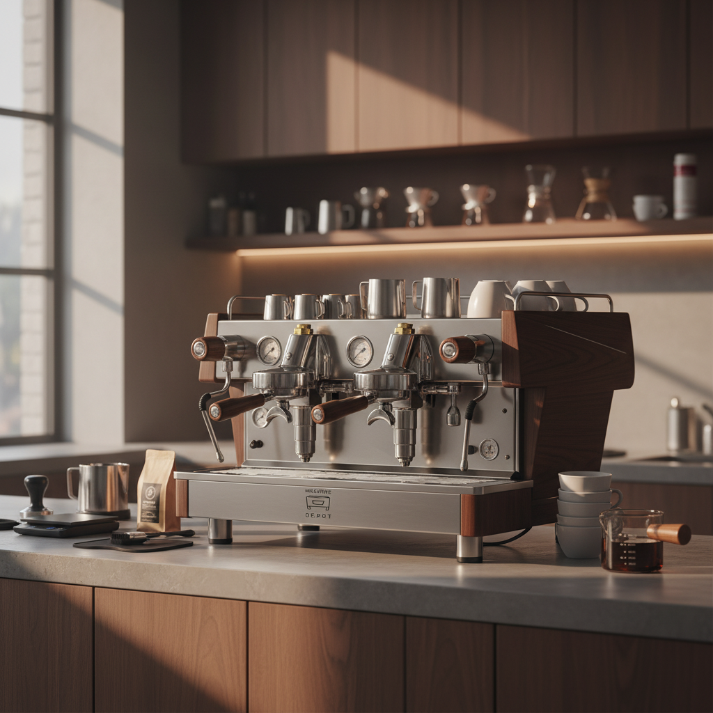 Premium detail in upscale cafe environment