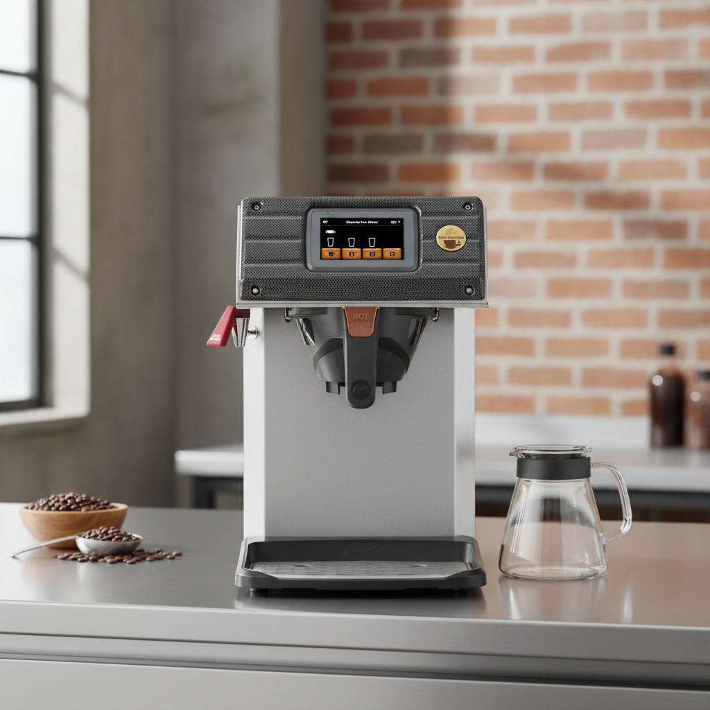 Coffee Brewer in Specialty Roastery