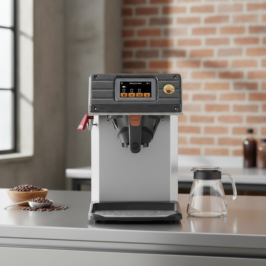 Coffee Brewer in Specialty Roastery